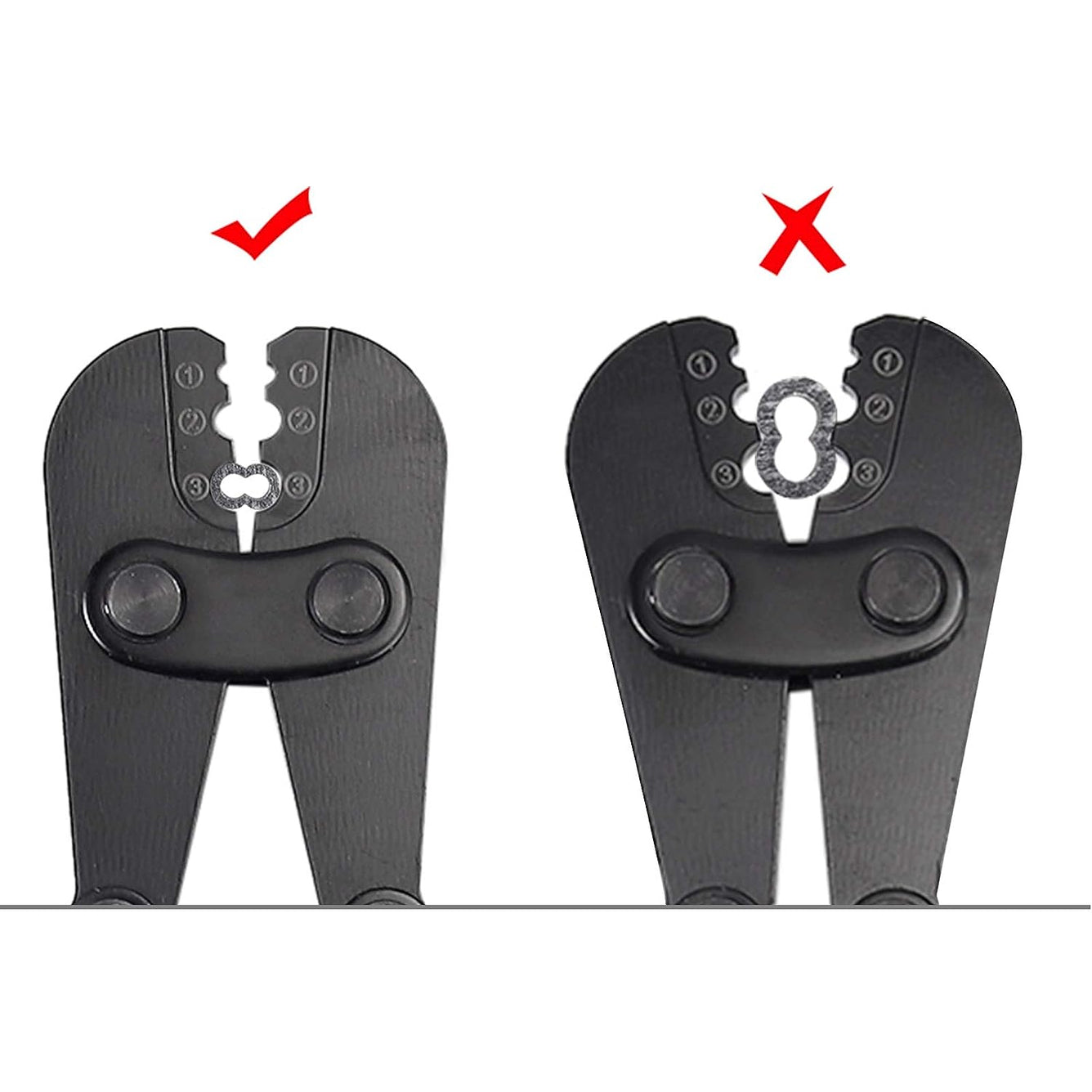 Proster 2 in 1 Wire Rope Crimping Tool Cutter from 1/16inch to 1/8inch