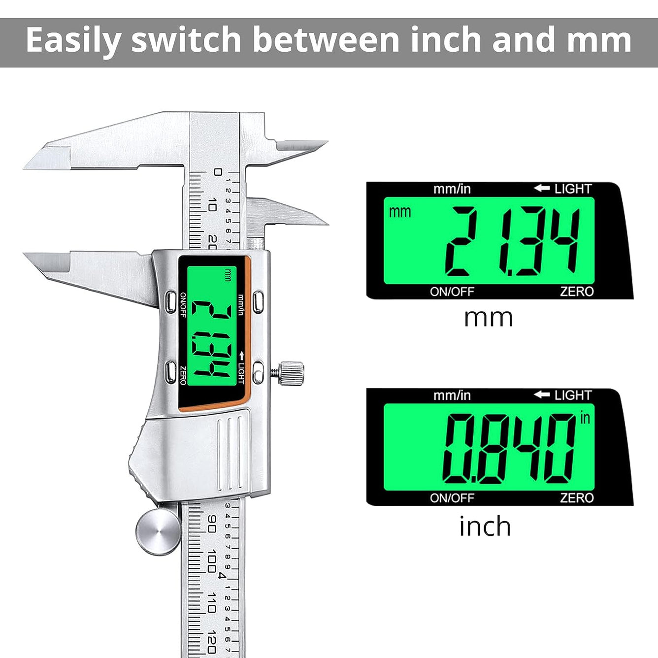 Proster Backlight Digital Vernier Caliper 150mm/6inch