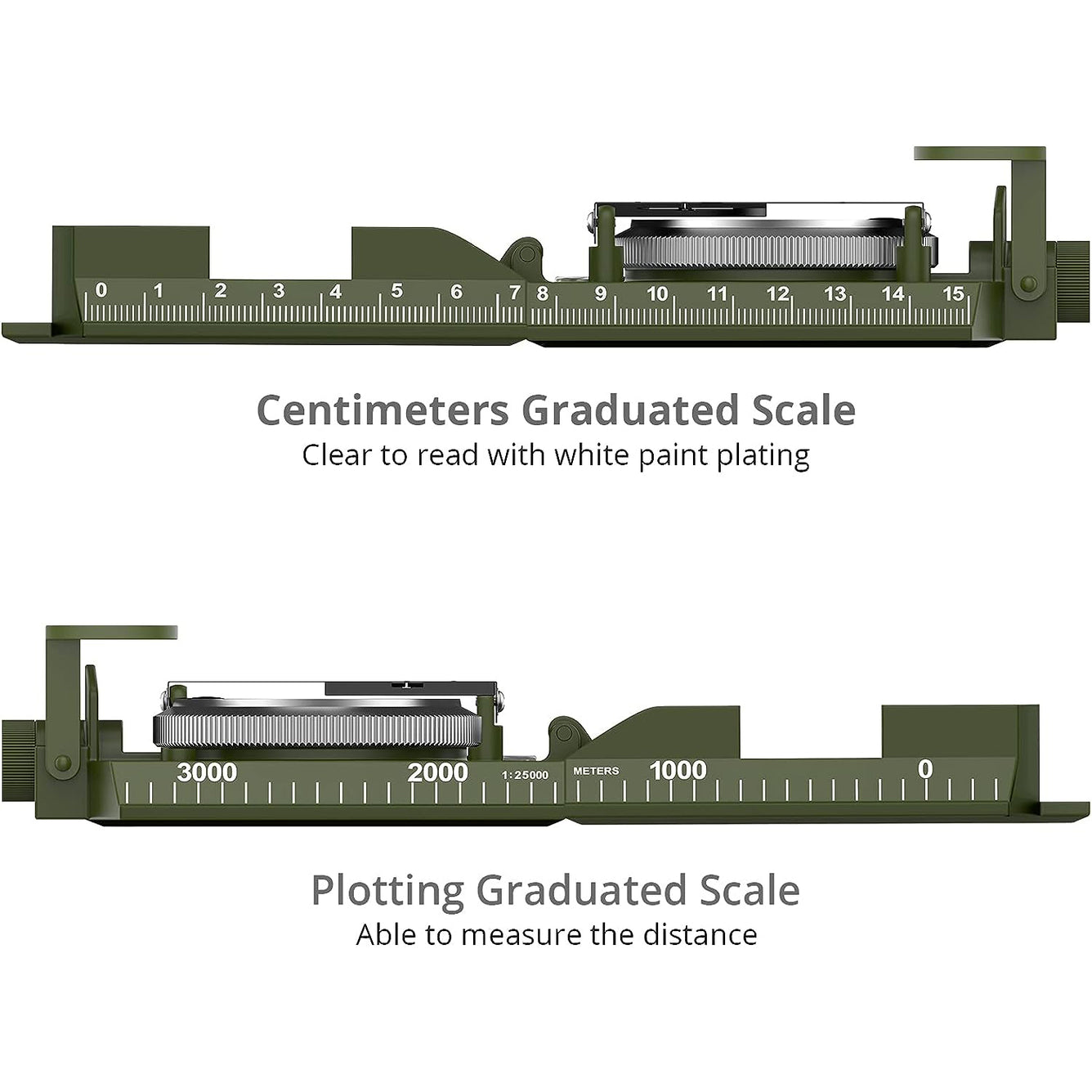 Proster IP65 Hiking Compass with Sighting Clinometer Professional Military Compass Camouflage