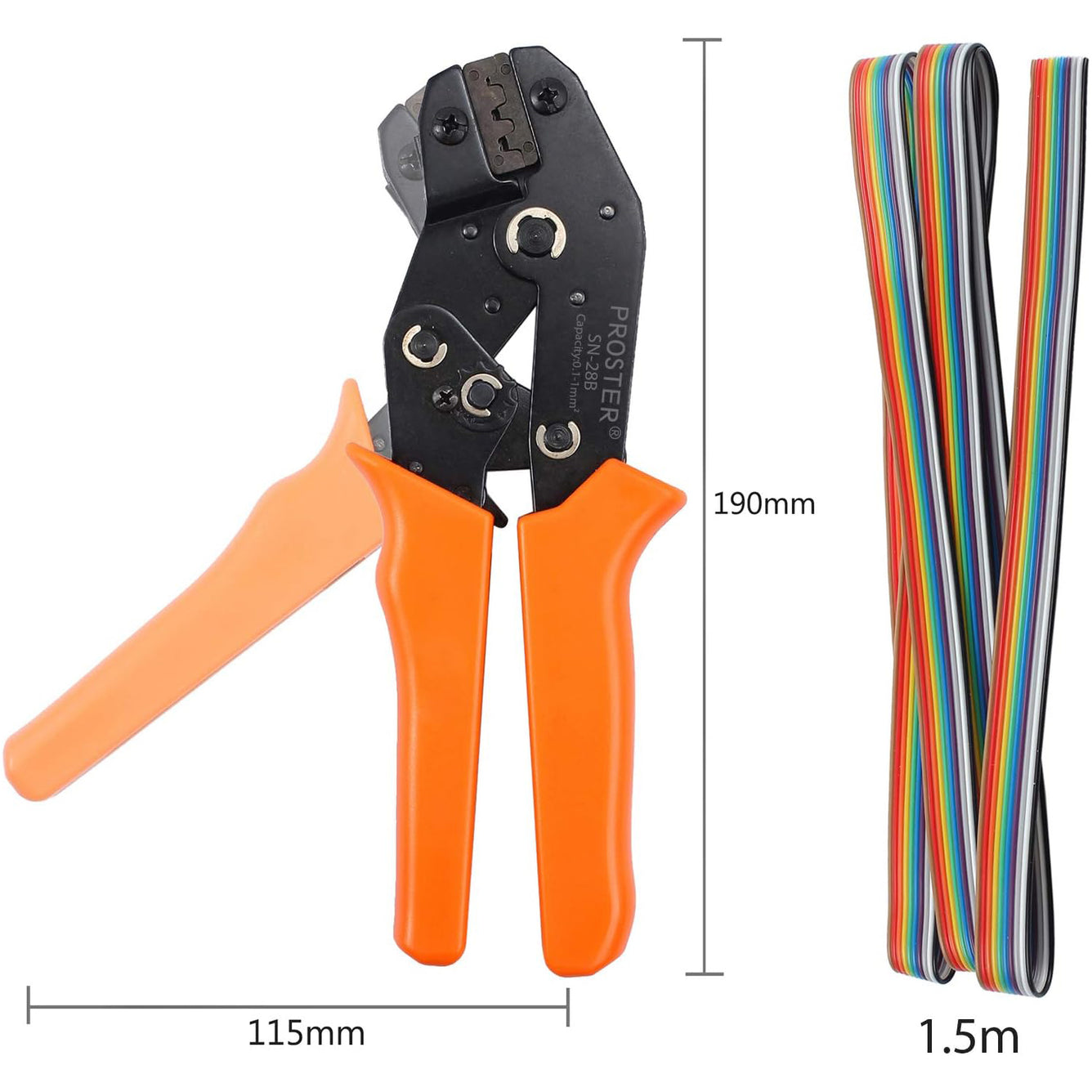 Proster Dupont Crimper SN-28B, Ratchet Dupont Crimping Tool