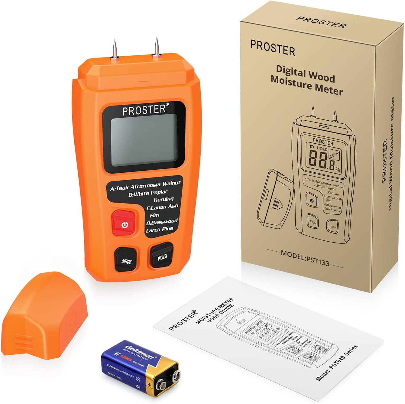 Proster RZMT-10 MD Digital Wood Moisture Meter Handheld Moisture Tester