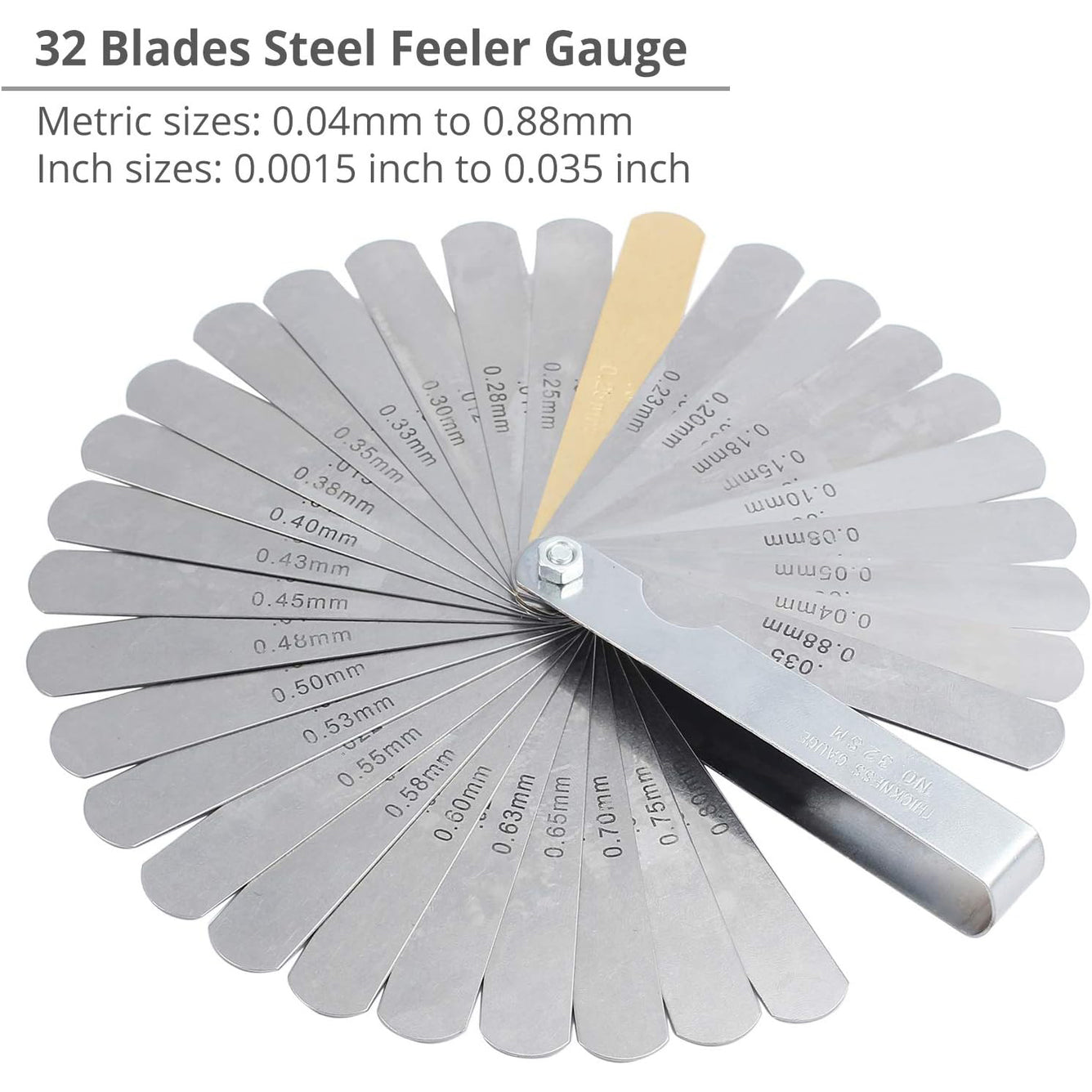 Proster IP54 Digital Caliper 6inch, Vernier Caliper with Large LCD Screen with 32 Blades Feeler Gauge