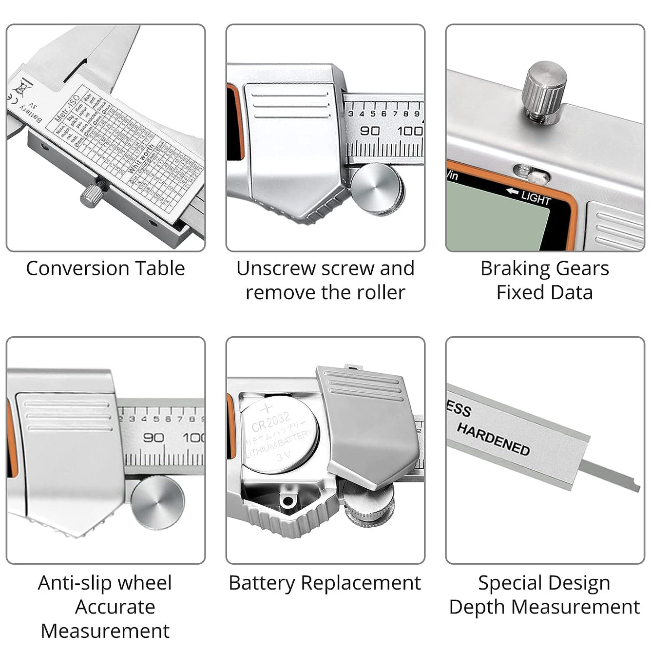 Proster Backlight Digital Vernier Caliper 150mm/6inch