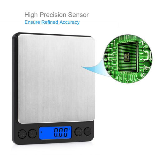 Proster LCD Digital Kitchen Scales Electronic Balance Weight 0.01-500g Backlit