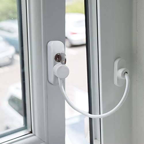 Proster Window Restrictor Locks 2 Packs Security Cable