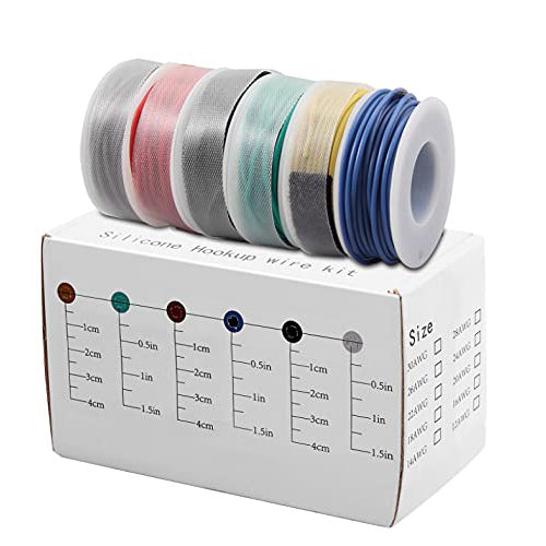 Proster 22AWG Electrical Wire Kit 22 Gauge Stranded Tinned Copper Wire