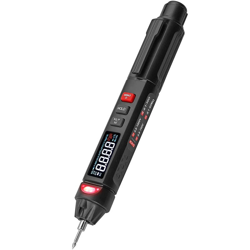 Proster Digitale multimeter met inductietest, 6000 tellingen, TRMS, autobereik, NCV-detector, DC AC spanning, 10 A, AC/DC, stroommeter, temperatuur, capaciteit, weerstand, diode, continuïteitstester Proster Digitale multimeter met inductietest, 6000 tellingen, TRMS, autobereik, NCV-detector, DC AC spanning, 10 A, AC/DC, stroommeter, temperatuur, capaciteit, weerstand, diode, continuïteitstester