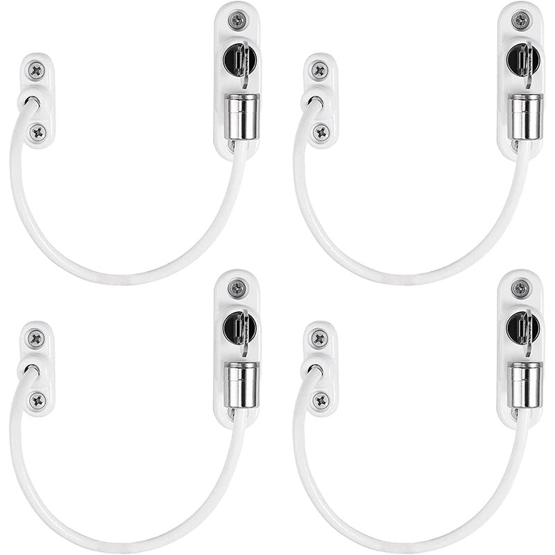 Proster Window Restrictor Locks 4 Packs Security Cable