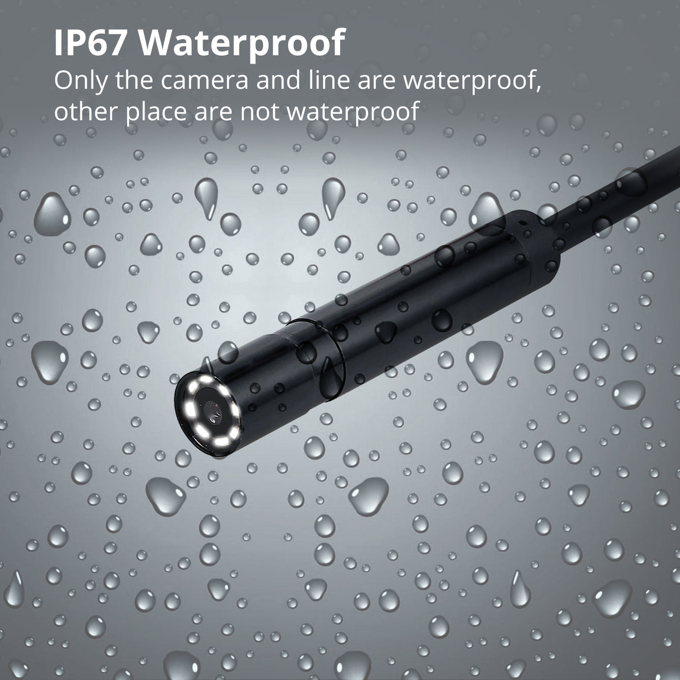 Proster Industrial Endoscope 5m Flexible cord