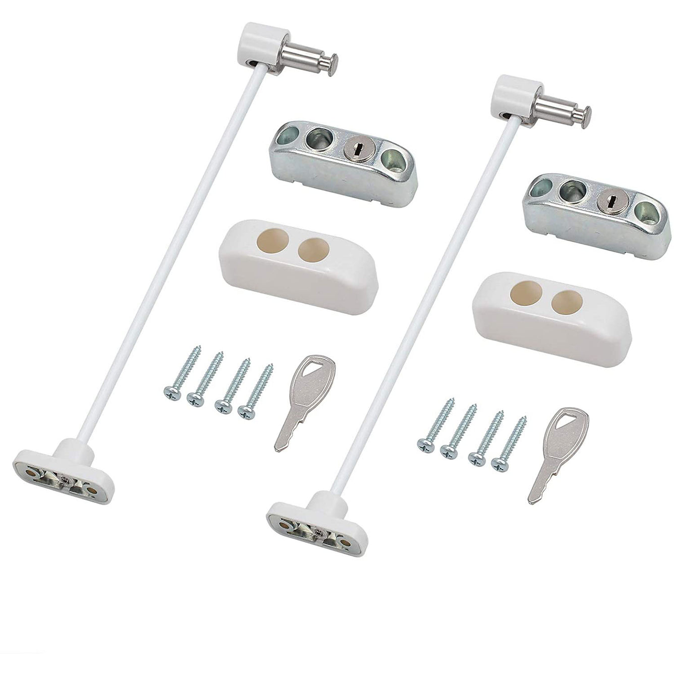 Proster Window Restrictor Locks 2 Packs Security Cable