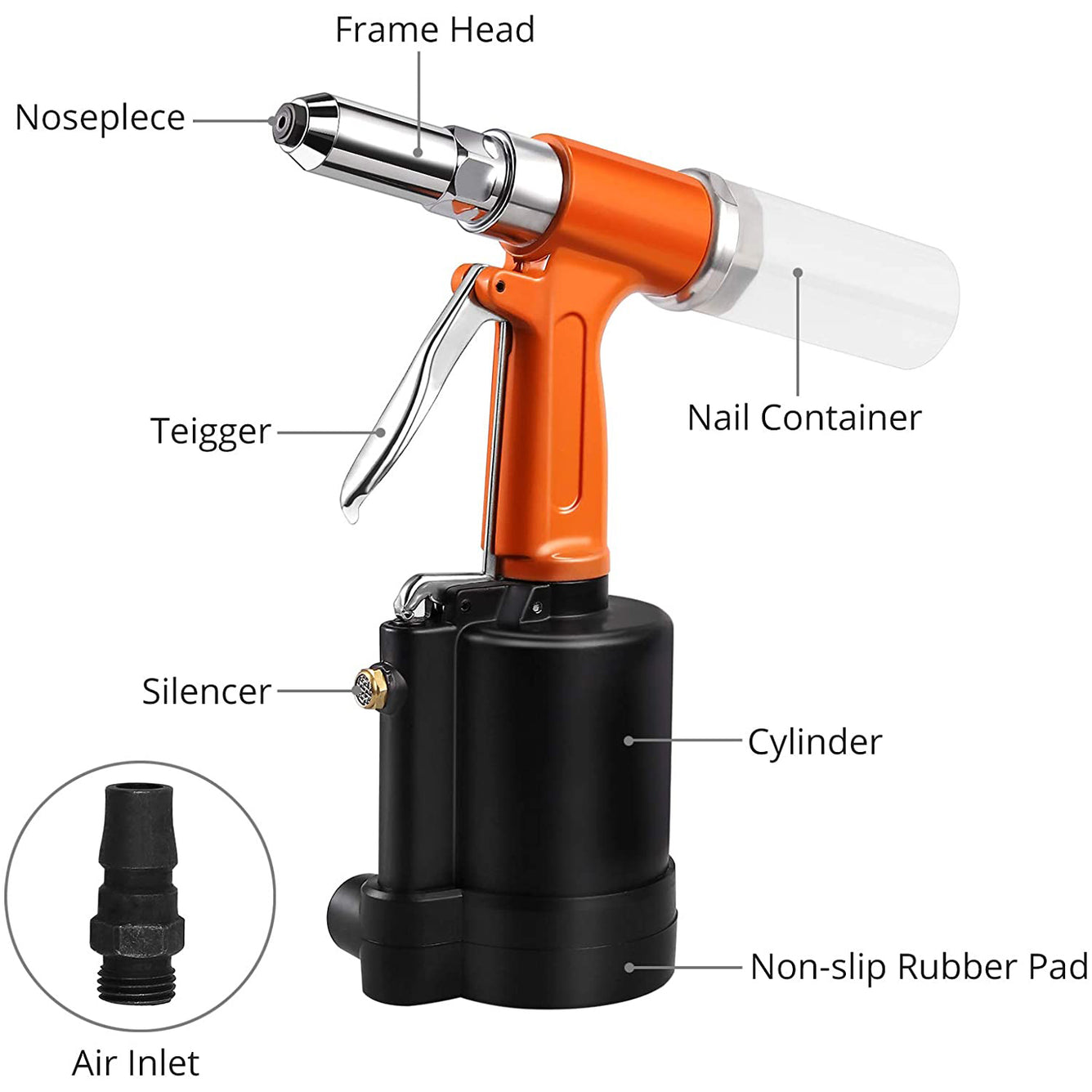 Proster Pneumatic Duty Air Hydraulic Riveter