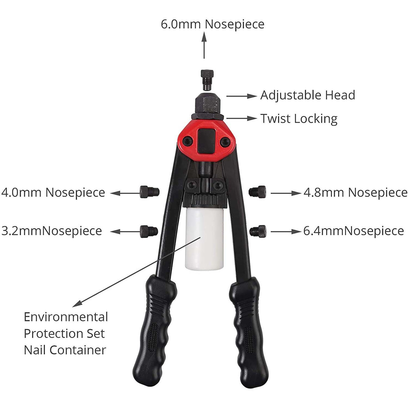 Proster 13 Inch Heavy Duty Rivet Gun Set