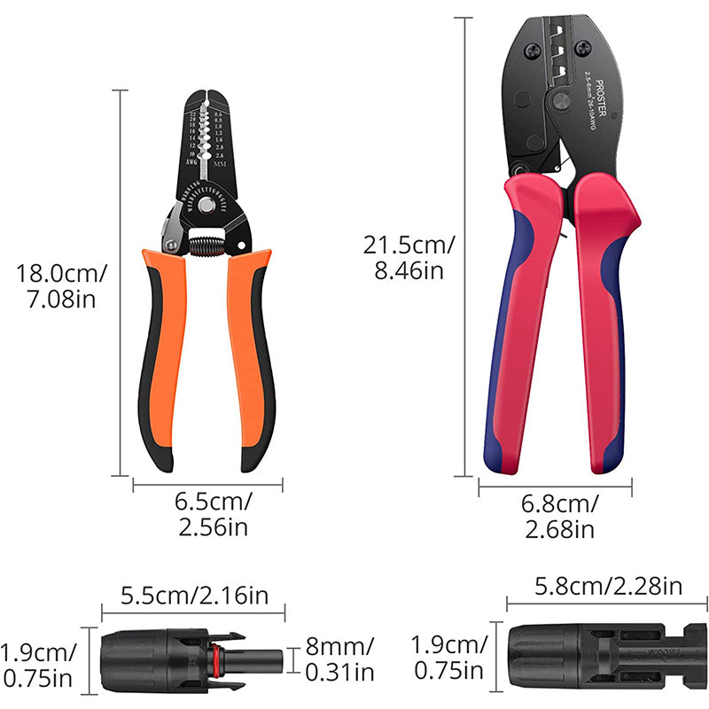Proster Solar Crimping Tools Stripper for 2.5/4.0/6.0mm²