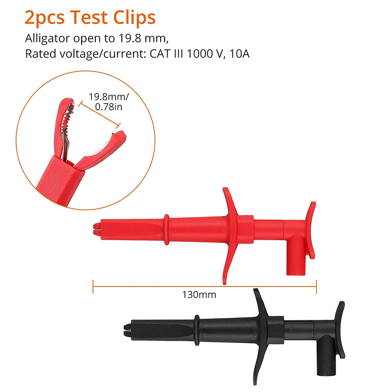 Proster Multimeter Test Leads Set with Alligator Clips Test Hook Test Probes Lead Professional Electrical Test Leads with Storage Pouch
