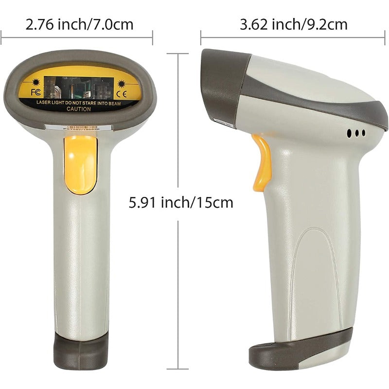 Proster Barcode Scanner USB Barcode Reader with Stand Long Range