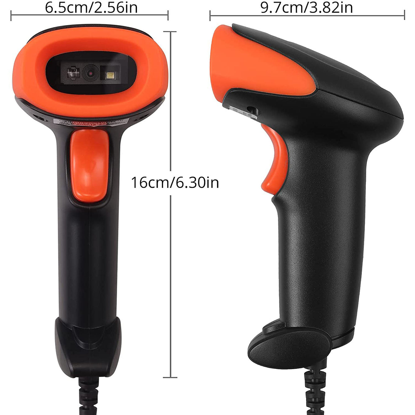 Proster Wired Barcode Scanner 1D 2D USB Barcode Reader QR Handheld Barcode Scanner
