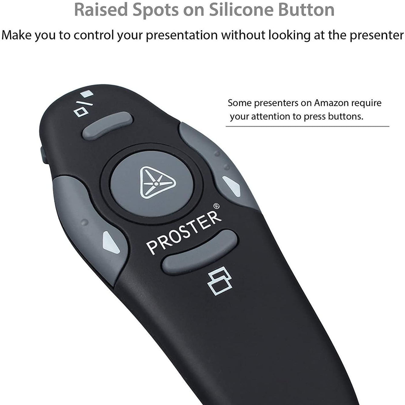 Proster Wireless Presenter 2.4GHz Wireless USB PowerPoint PPT Presenter Remote Control
