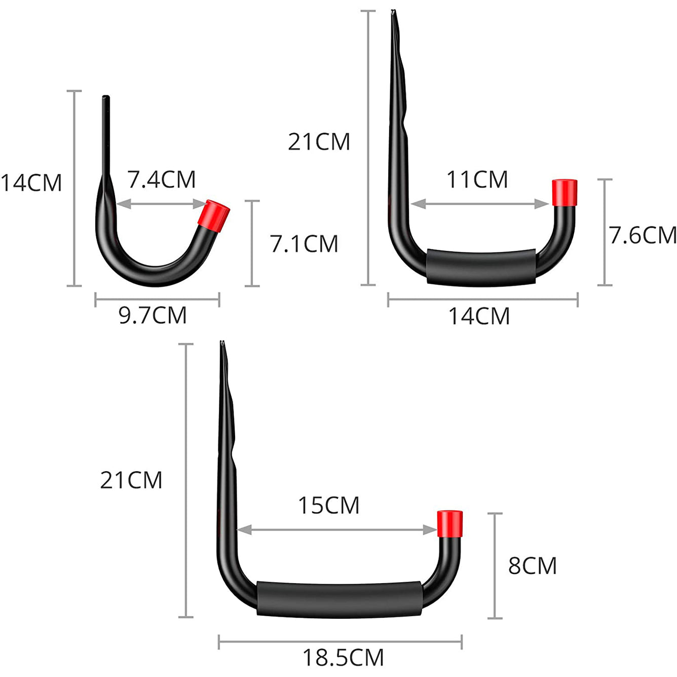 Proster 6pcs Heavy Duty Storage Hooks
