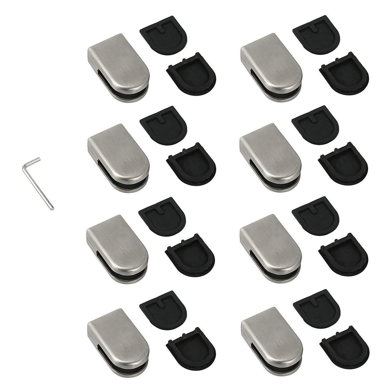 Proster Glass Clamps 8 PCS 6-8mm Stainless Steel 304