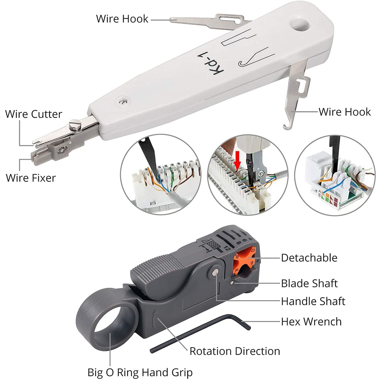 Proster RJ45 Crimping Tool Kit (Blue)