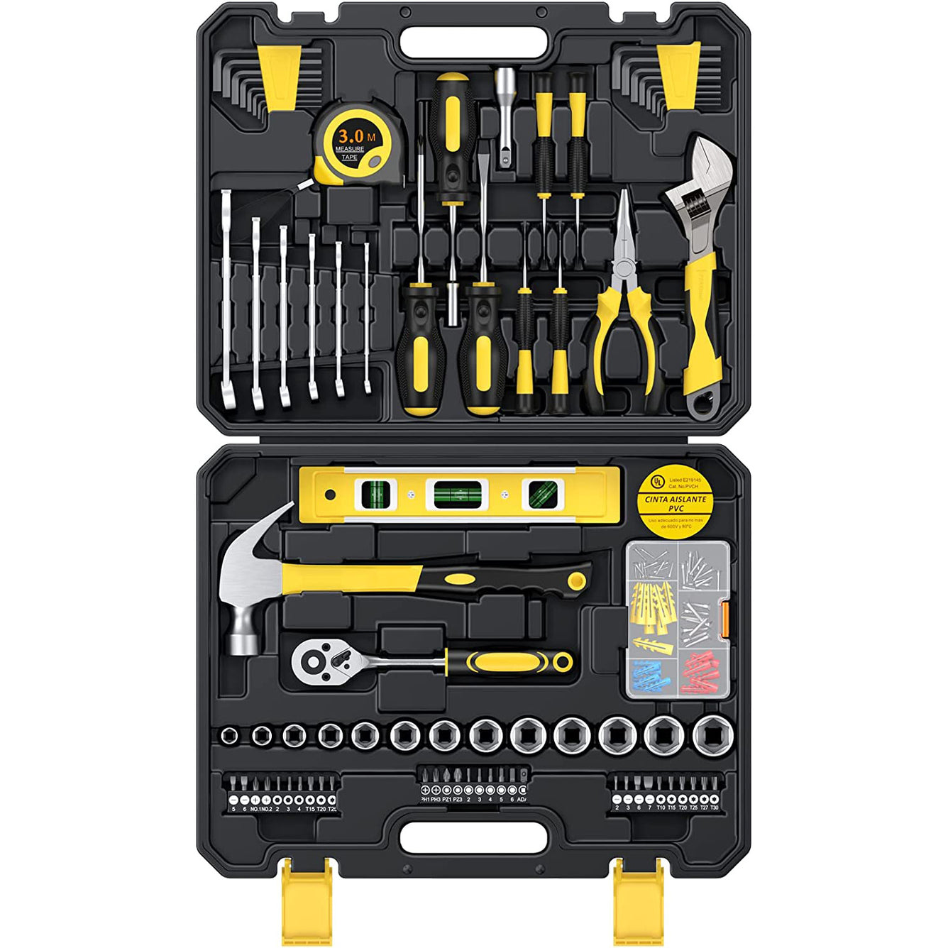 Proster Home Tool Kit 108 PCS Tool Set Household Hand Tool Kit