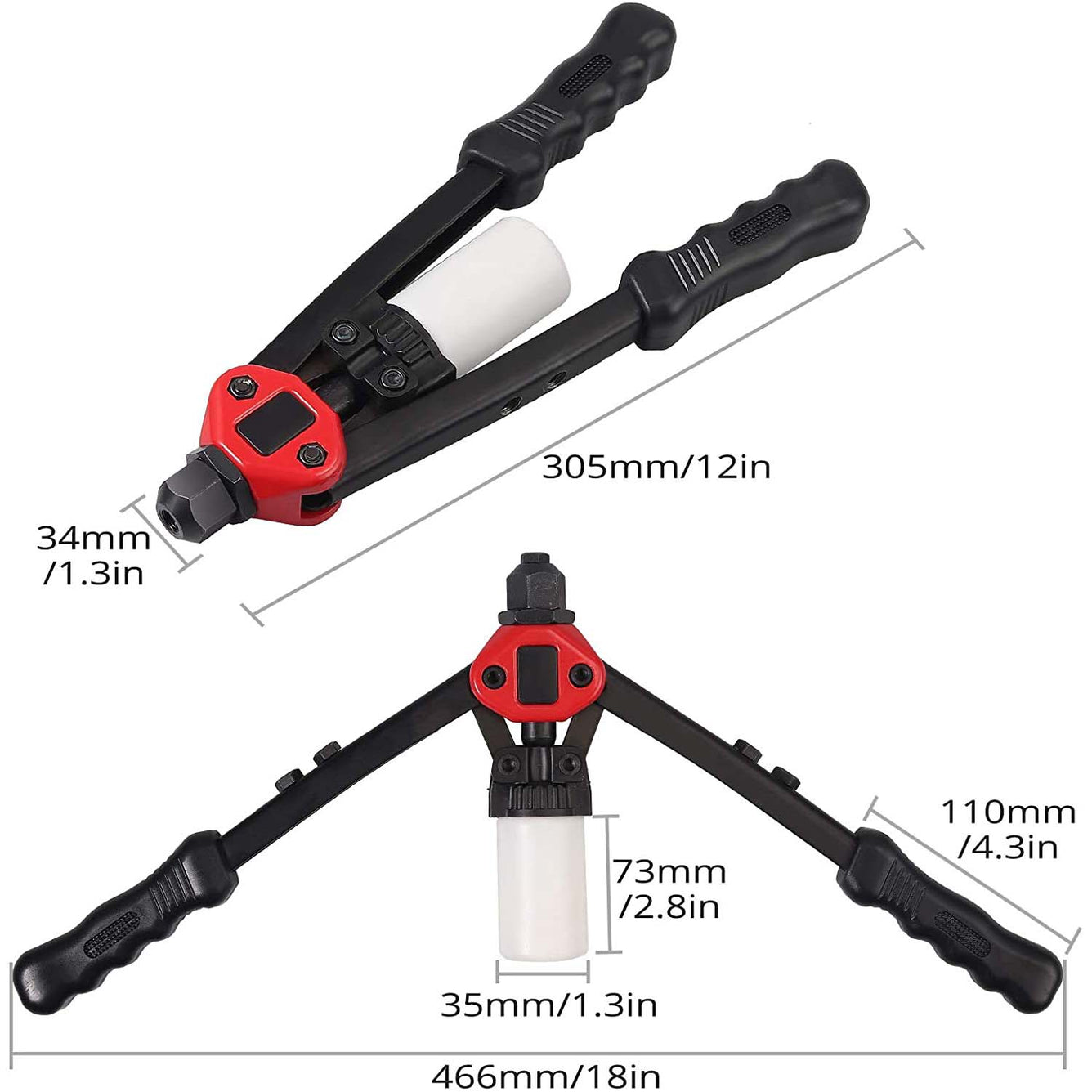 Proster 13 Inch Heavy Duty Rivet Gun Set