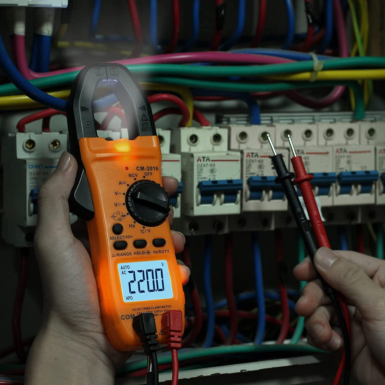 Proster Digital Clamp Meter TRMS Auto Ranging 5999 Counts Multimeter