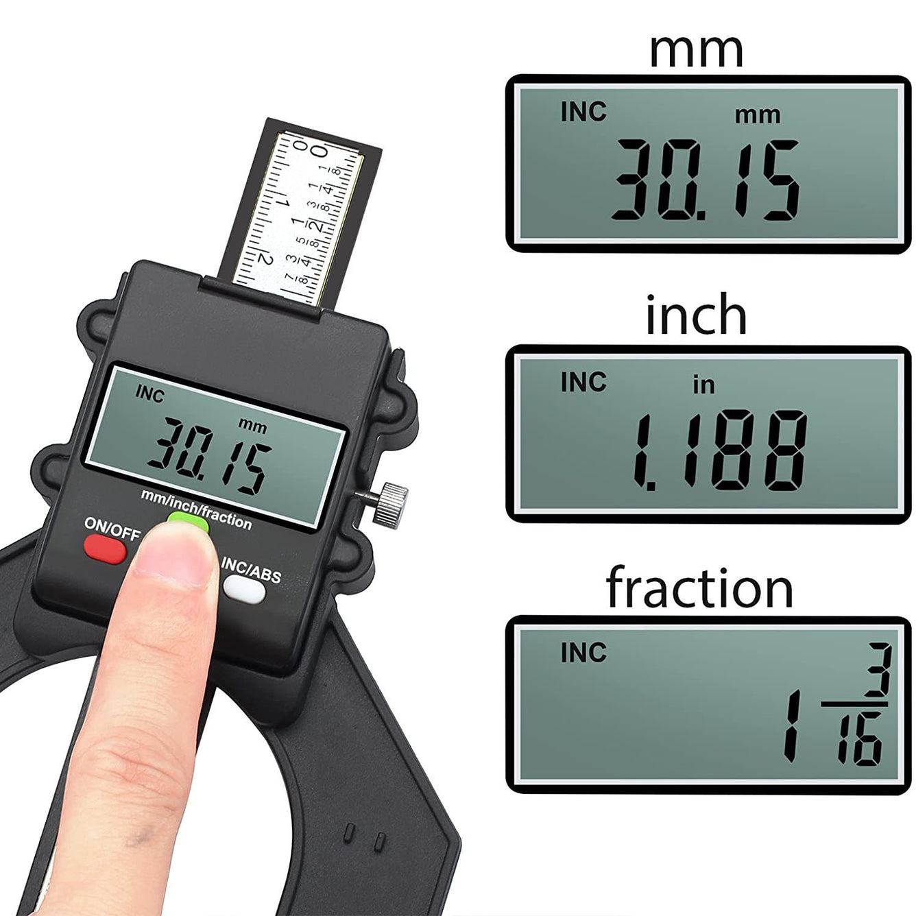 Proster Digital Depth Gauge 80mm/3.14in Digital Height Gauge