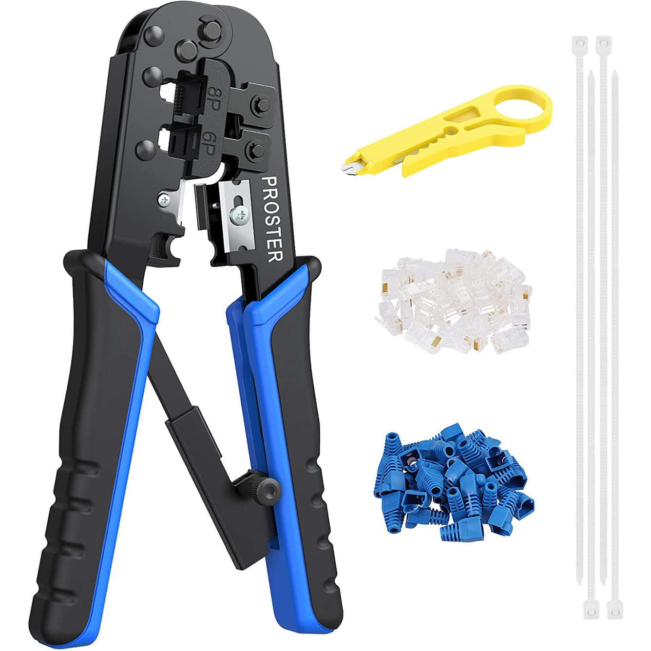 Proster RJ45 Crimping Tool Set Ethernet Crimping Tool