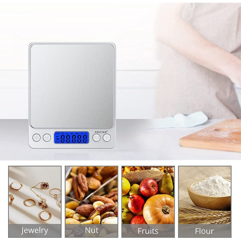 Proster Kitchen Scale 0.01-500g Mini Digital Food Scale