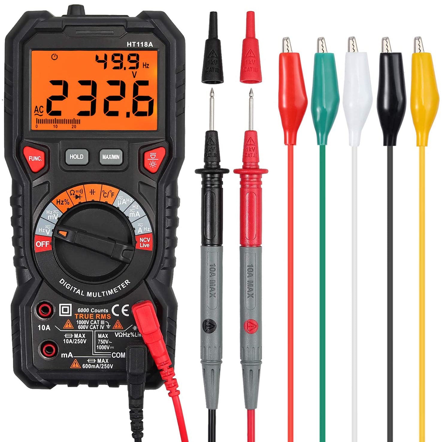 Proster Digital multimeter 6000 NCV TRMS professional Proster Digital multimeter 6000 NCV TRMS professional