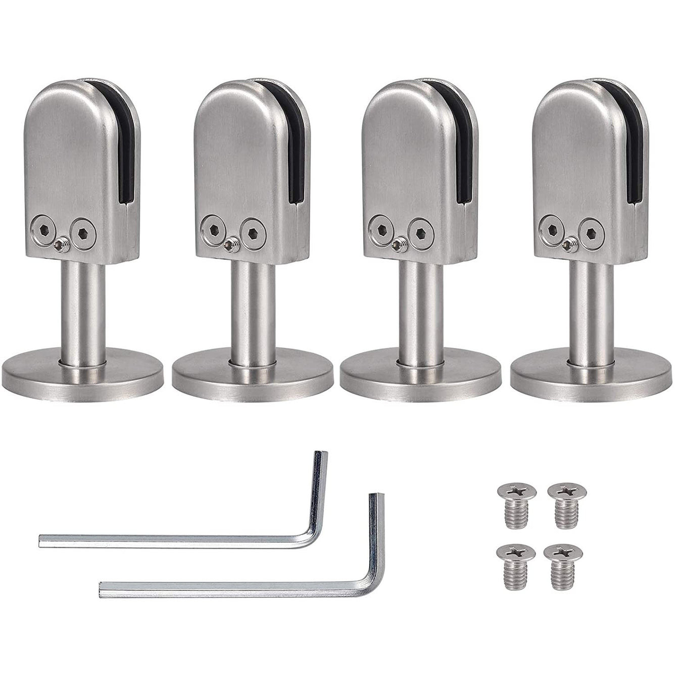 Proster Glass Clamp 4PCS 8mm Glass 40mm Rod Stainless Steel 304