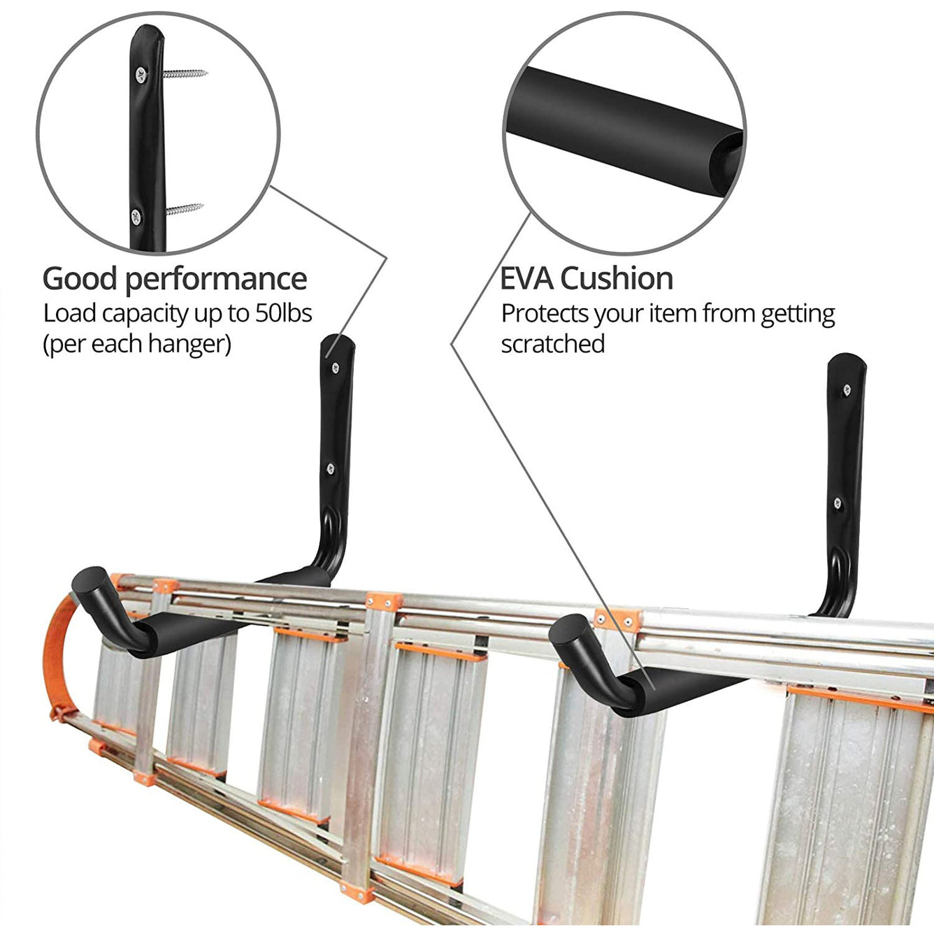 Proster Storage Hooks 4 PCS Heavy-Duty 50Lb Capacity