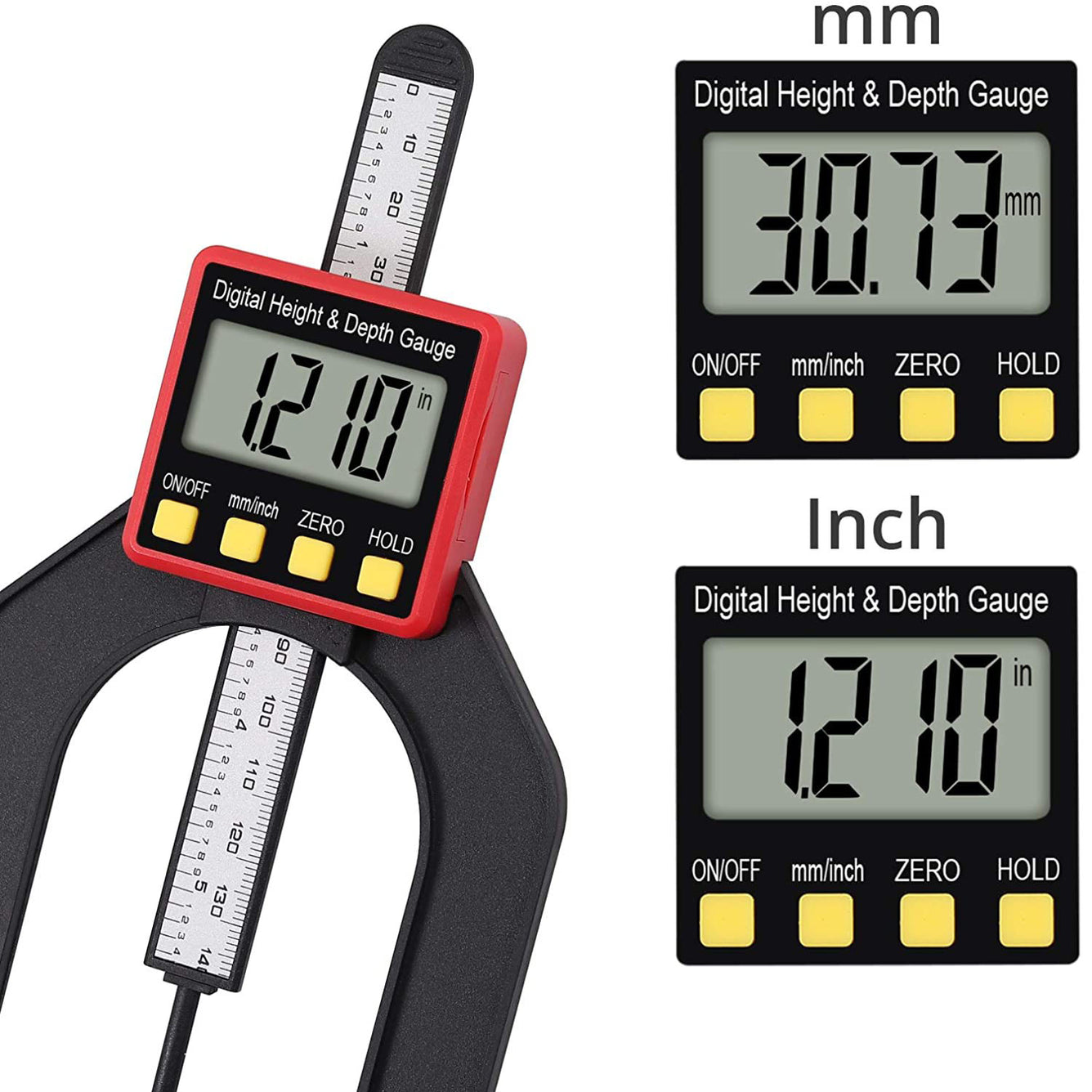 Proster Digital Depth Gauge And 8 Inch Digital Angle Finder