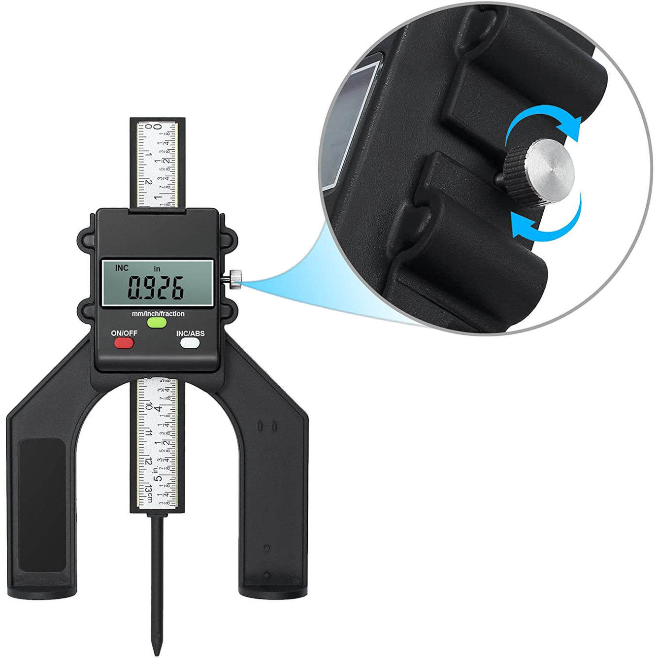 Proster Digital Depth Gauge 80mm/3.14in Digital Height Gauge