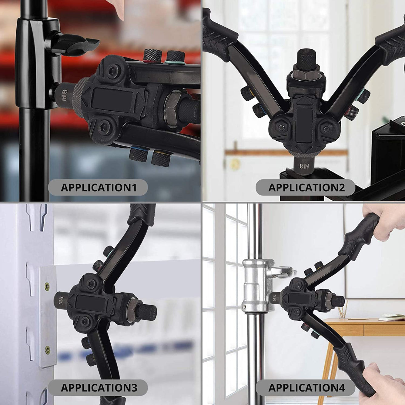 Proster 3 in 1 Riveting Nut Gun Reaming Set
