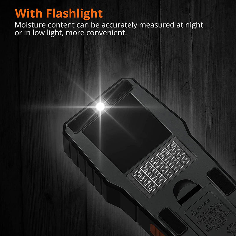 Proster Pinless Moisture Meters with Backlit LCD Screen Non-Invasive