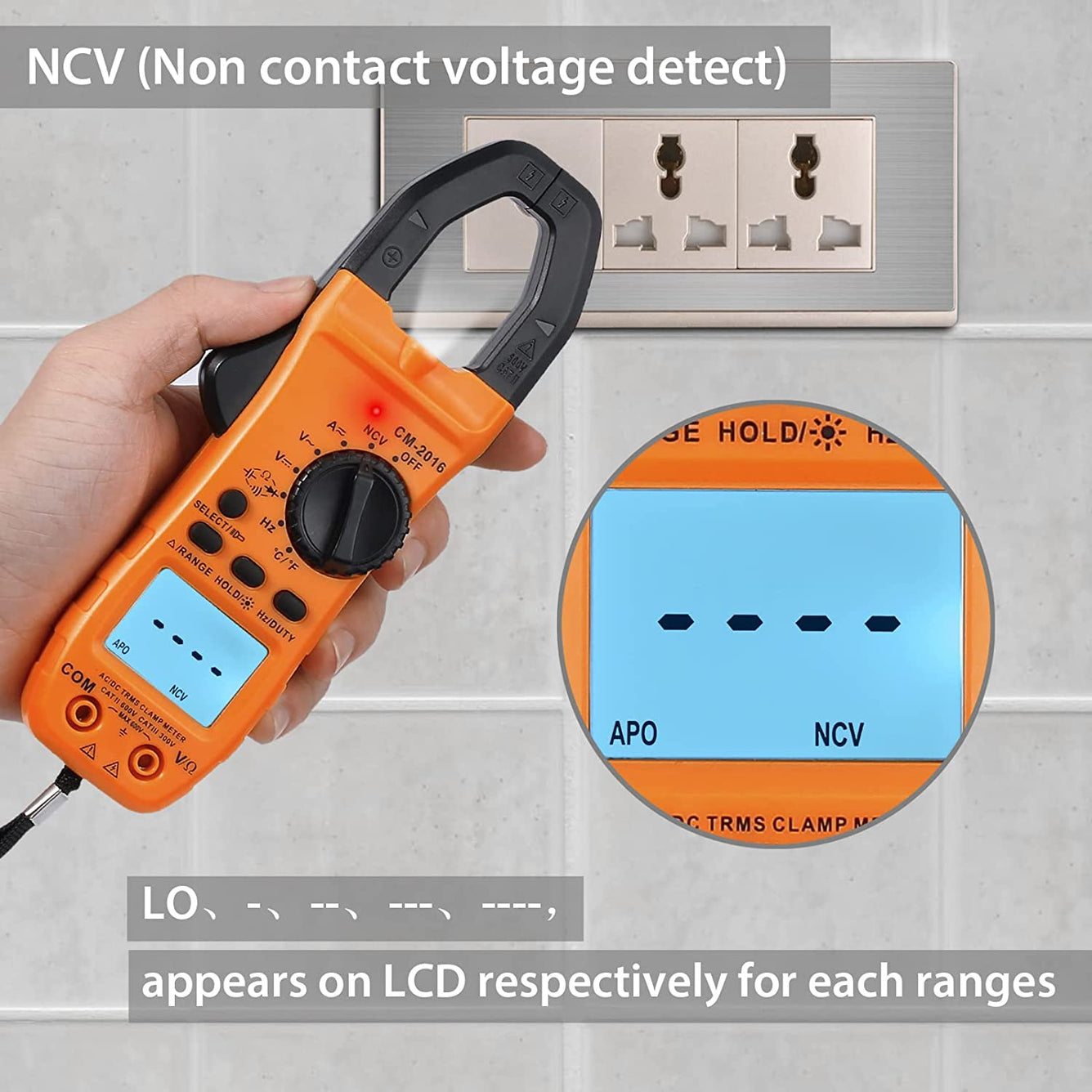 Proster Digital Clamp Meter TRMS Auto Ranging 5999 Counts Multimeter