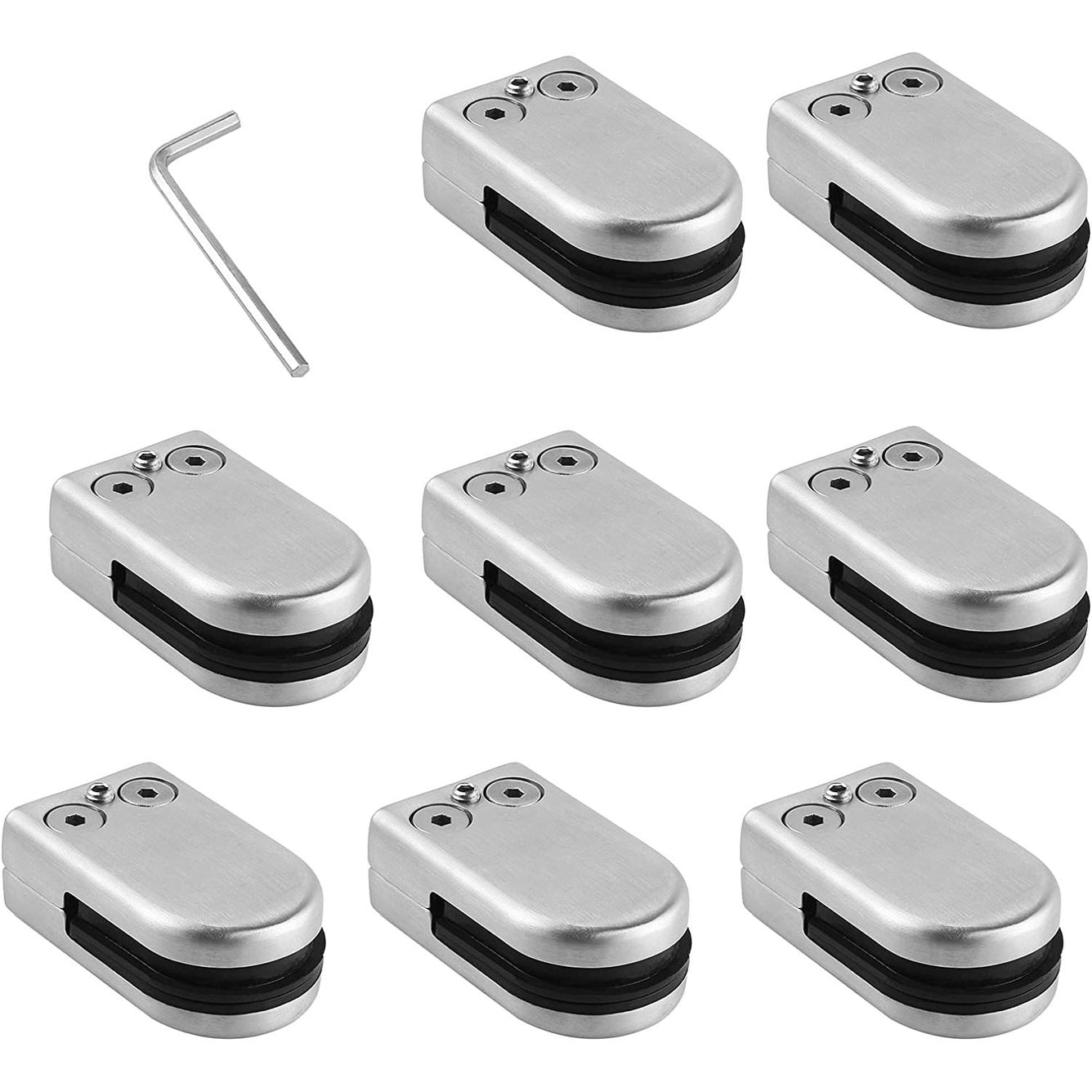 Proster Glass Clamps 8 PCS 6-8mm Stainless Steel 304