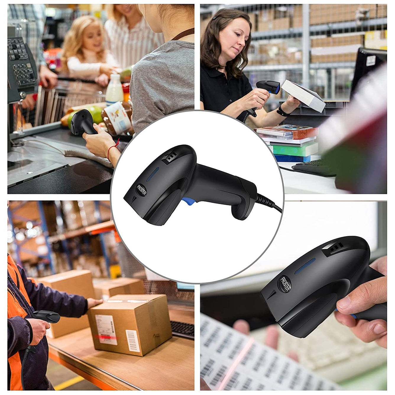 Proster CCD Barcode Scanner Reader