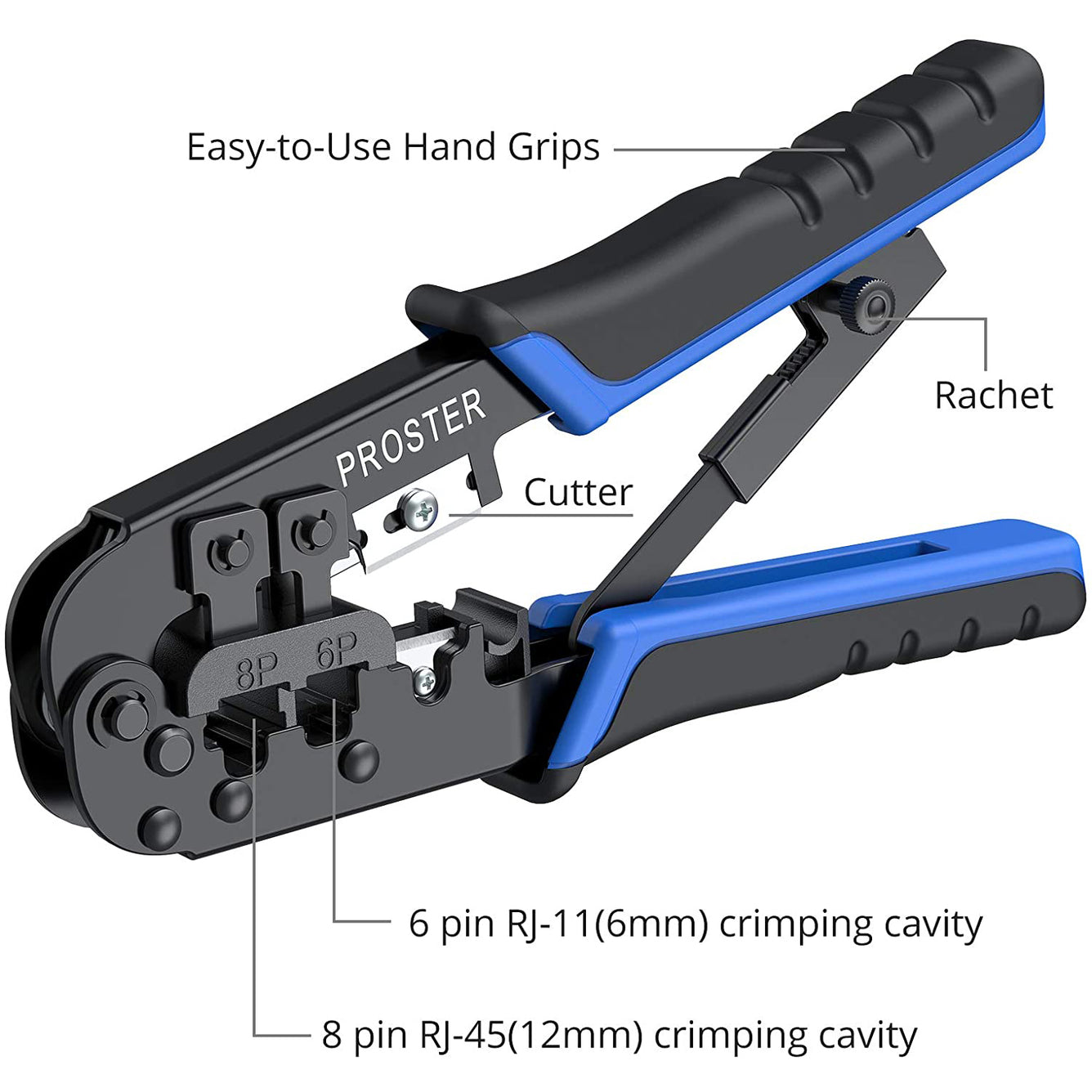 Proster RJ45 Crimping Tool Set Ethernet Crimping Tool