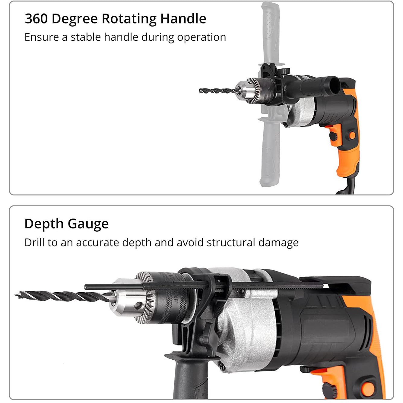 Proster 780W Corded Hammer Drill Kit