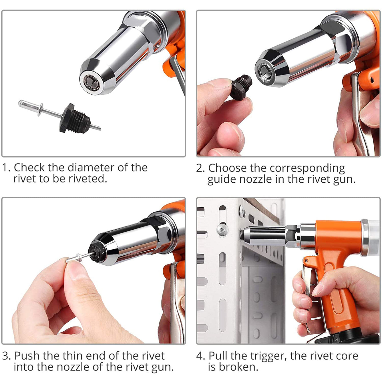 Proster Pneumatic Duty Air Hydraulic Riveter