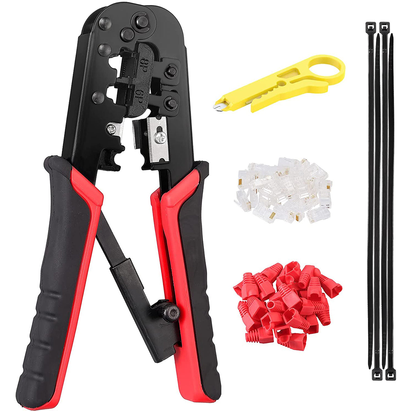 Proster RJ45 Crimp Tool Set Red