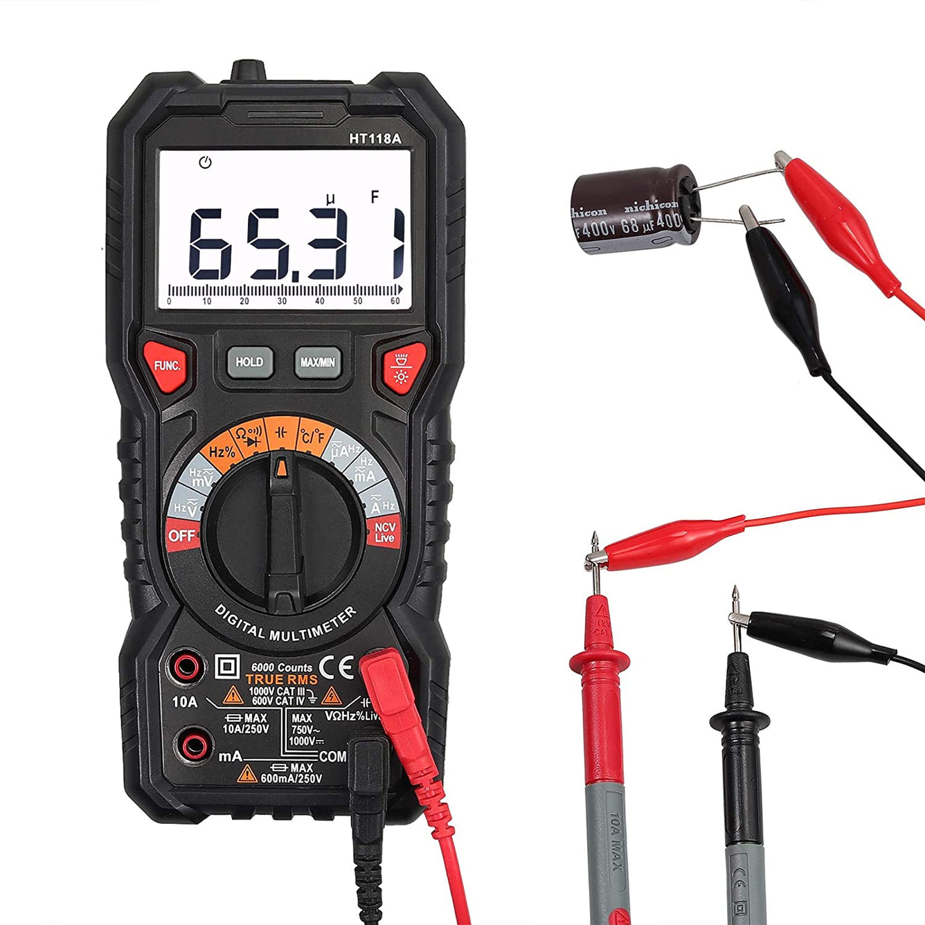 Proster 6000 Count TRMS Digital Multimeter