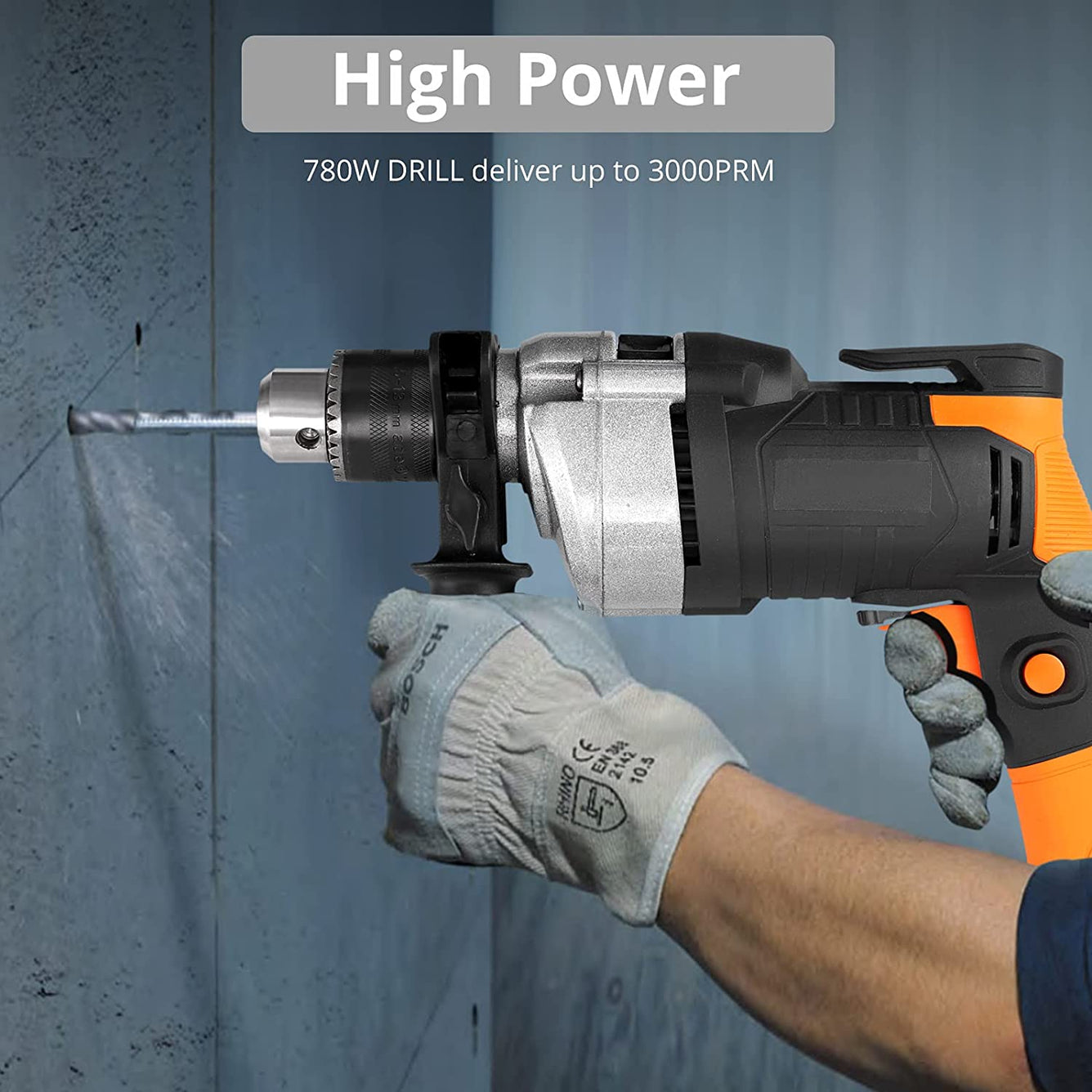 Proster 780W Corded Hammer Drill Kit