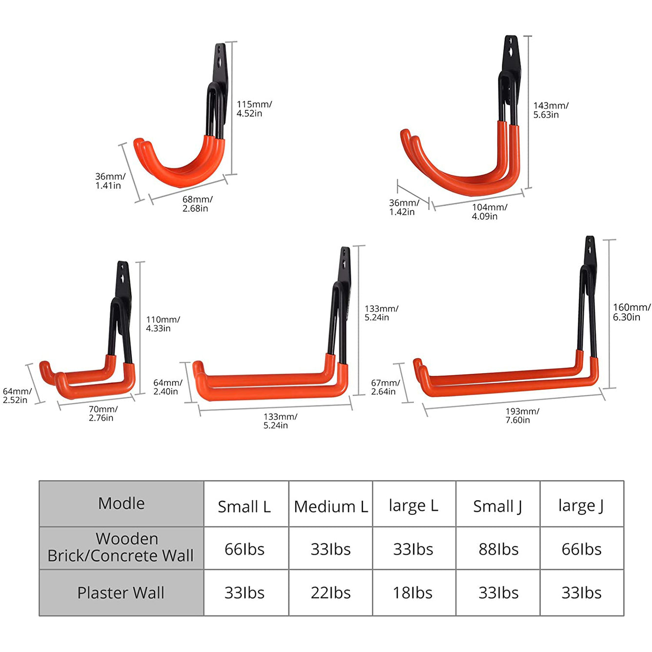 Proster Garage Hooks 10 PCS Heavy Duty Wall Hooks