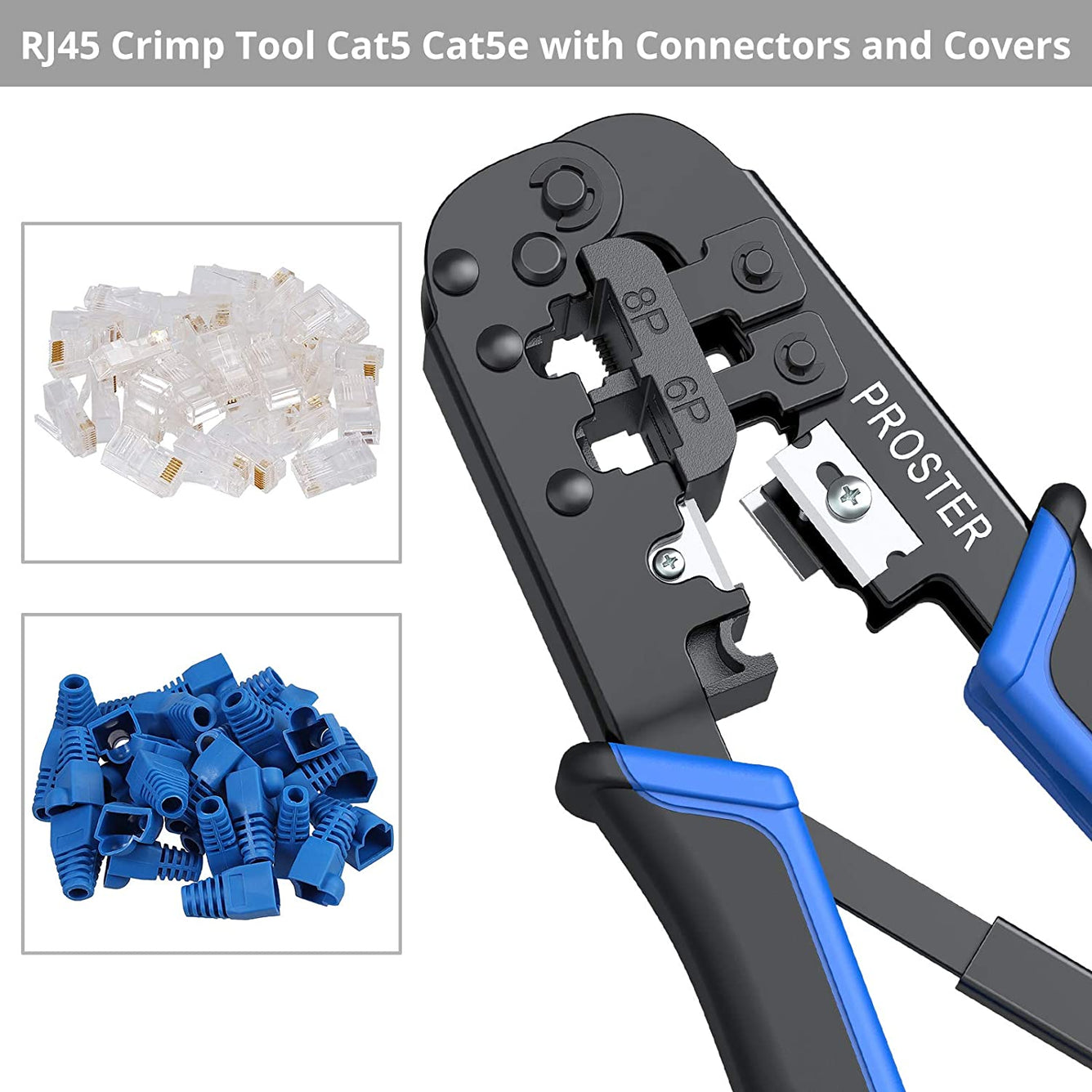 Proster RJ45 Crimping Tool Set Ethernet Crimping Tool