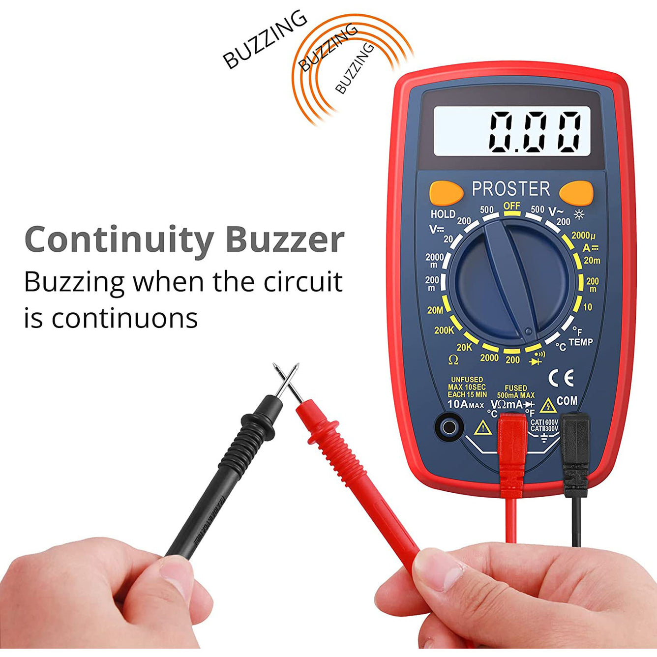 Proster Digital Multimeter 1999 Portable Multi Tester