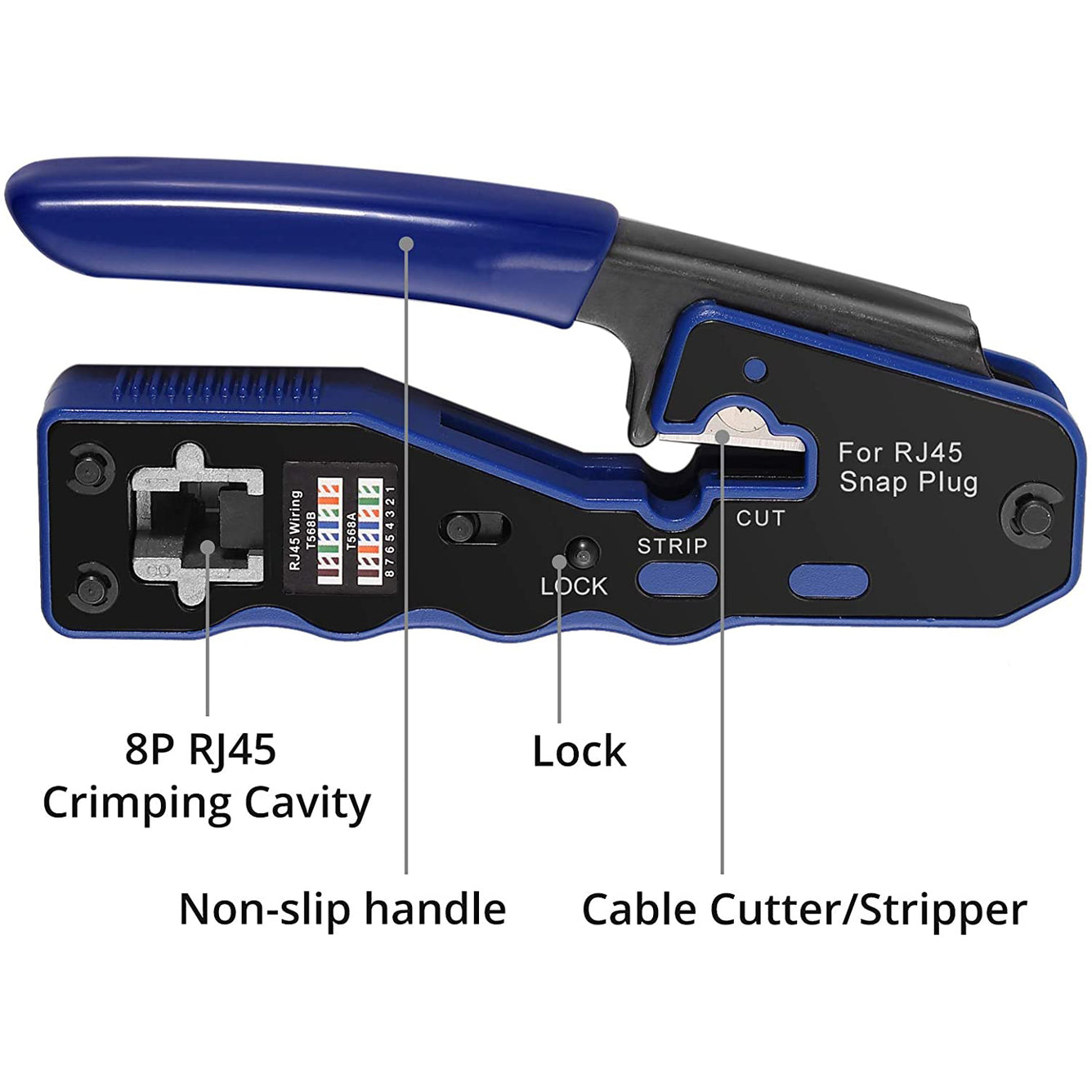 Proster RJ45 Crimp Tool Set All-in-one RJ45 Crimping Tool Kit